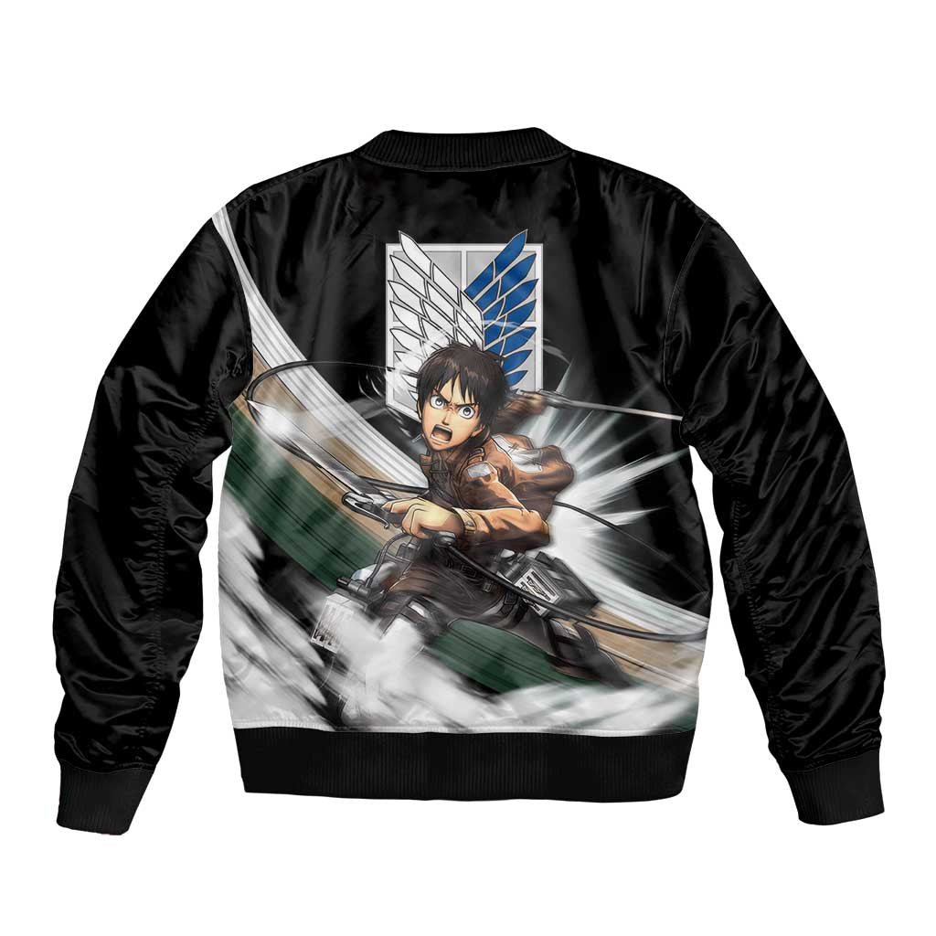 Eren Yeager - Attack On Titan Bomber Jacket Anime Style