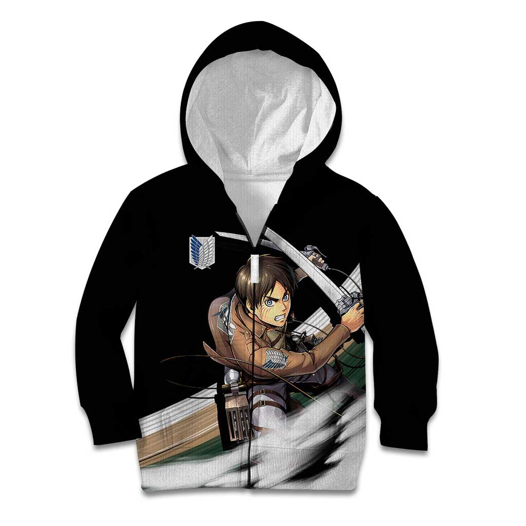 Eren Yeager - Attack On Titan Kid Hoodie Anime Style
