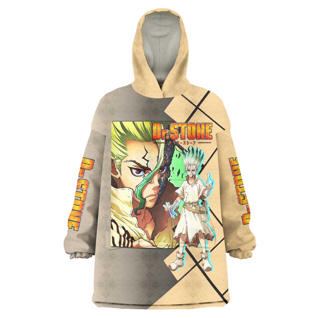 Senku Ishigami Dr. Stone Wearable Blanket Hoodie with Science Experiment Pose and Innovative Genius Design - The Mazicc