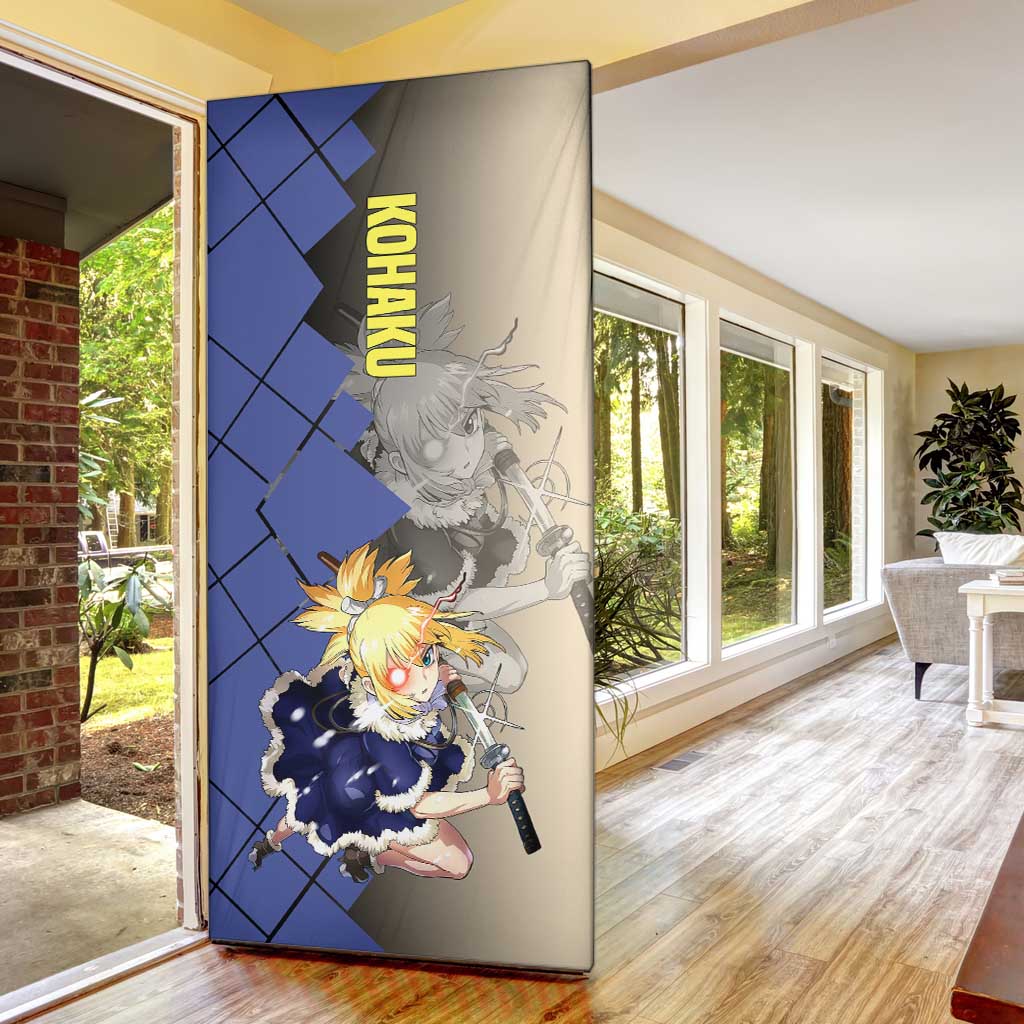 Kohaku Dr. Stone Door Cover with Combat Stance and Brave Adventure Design - The Mazicc