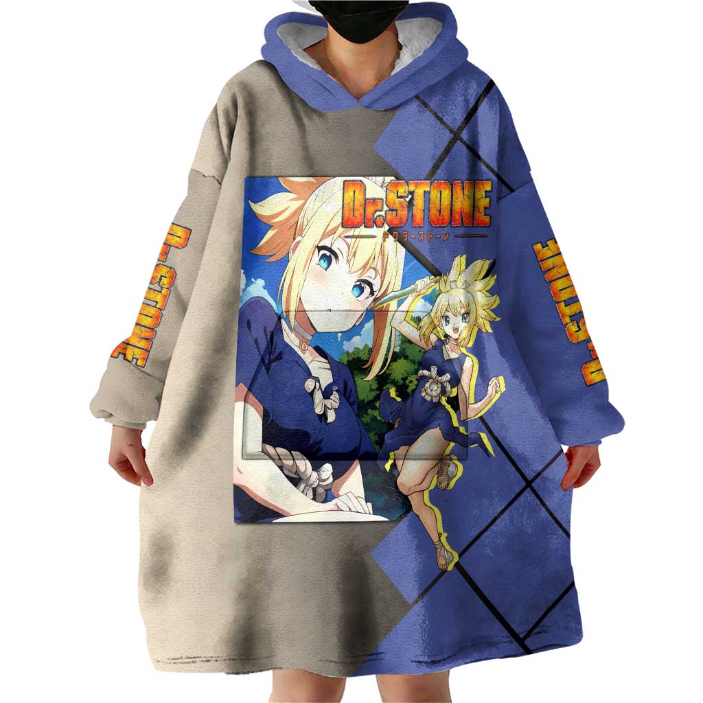 Kohaku Dr. Stone Wearable Blanket Hoodie with Combat Stance and Brave Adventure Design - The Mazicc