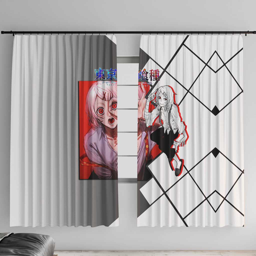 Shu Tsukiyama Tokyo Ghoul Window Curtain with Masked Combat Pose and Intense Action Design - The Mazicc