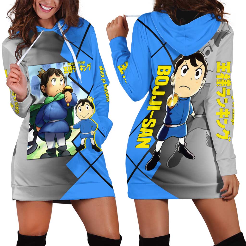 Boji San Ranking of Kings Hoodie Dress with Brave Hero Pose and Courageous Adventure Design - The Mazicc