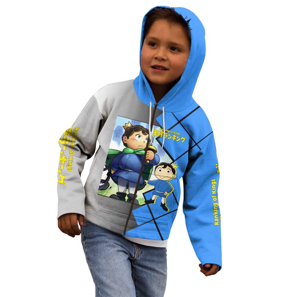 Boji San Ranking of Kings Kid Hoodie with Brave Hero Pose and Courageous Adventure Design - The Mazicc