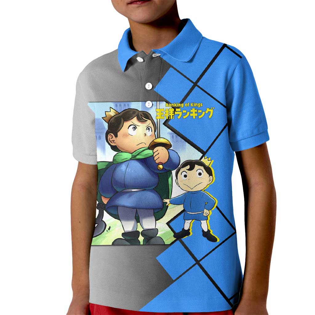 Boji San Ranking of Kings Kid Polo Shirt with Brave Hero Pose and Courageous Adventure Design - The Mazicc