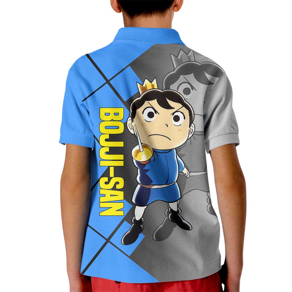 Boji San Ranking of Kings Kid Polo Shirt with Brave Hero Pose and Courageous Adventure Design - The Mazicc