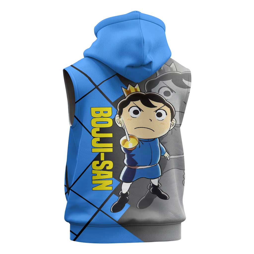 Boji San Ranking of Kings Sleeveless Hoodie with Brave Hero Pose and Courageous Adventure Design - The Mazicc