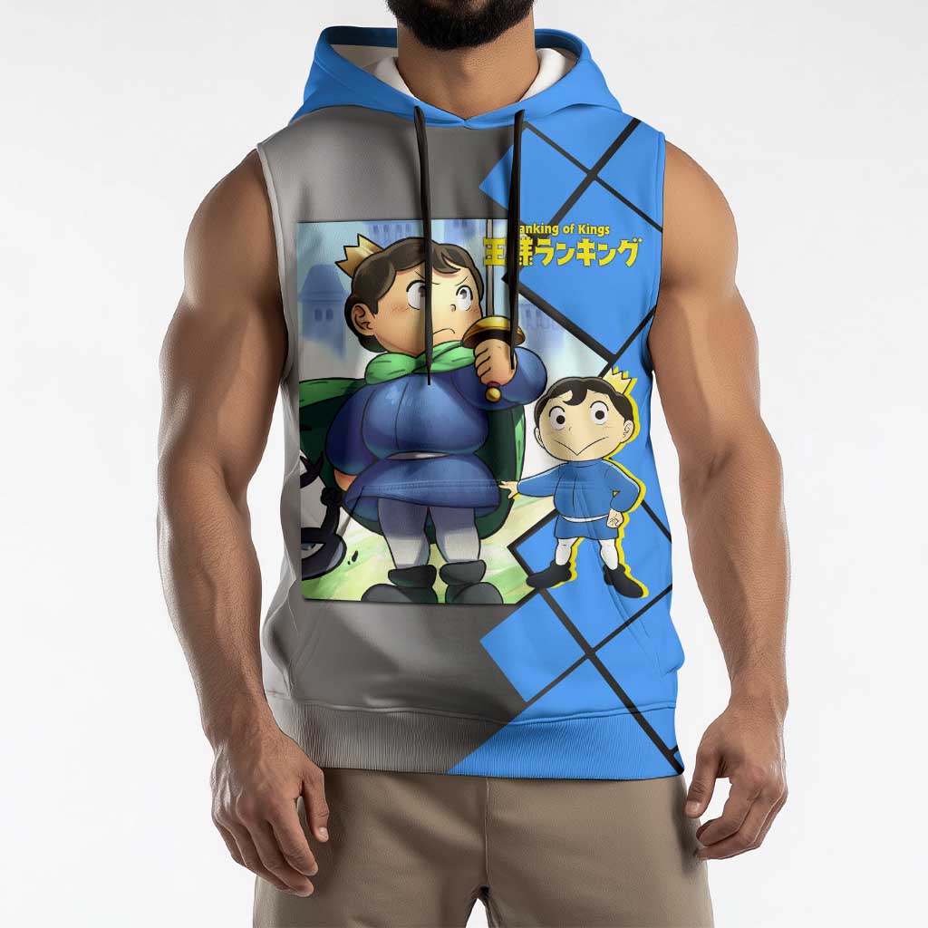 Boji San Ranking of Kings Sleeveless Hoodie with Brave Hero Pose and Courageous Adventure Design - The Mazicc