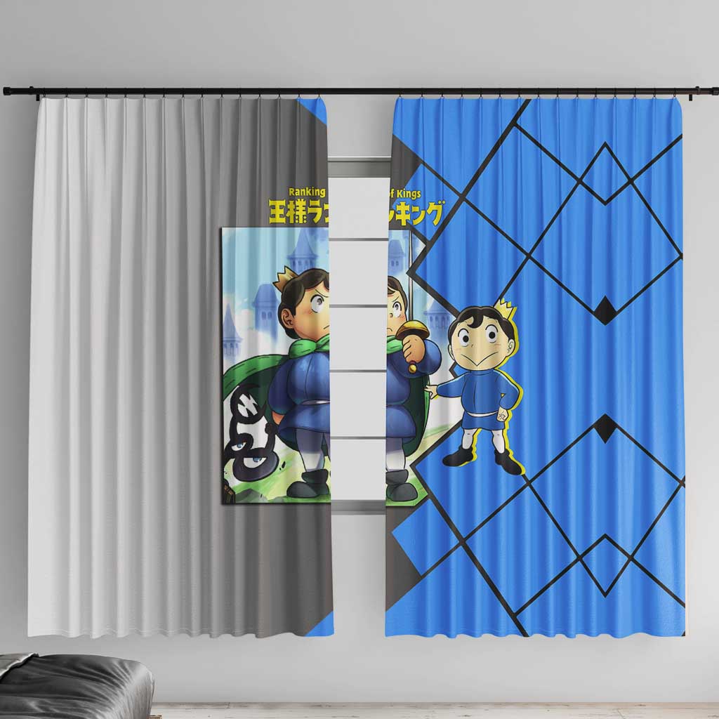 Boji San Ranking of Kings Window Curtain with Brave Hero Pose and Courageous Adventure Design - The Mazicc
