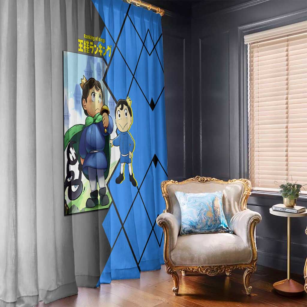 Boji San Ranking of Kings Window Curtain with Brave Hero Pose and Courageous Adventure Design - The Mazicc