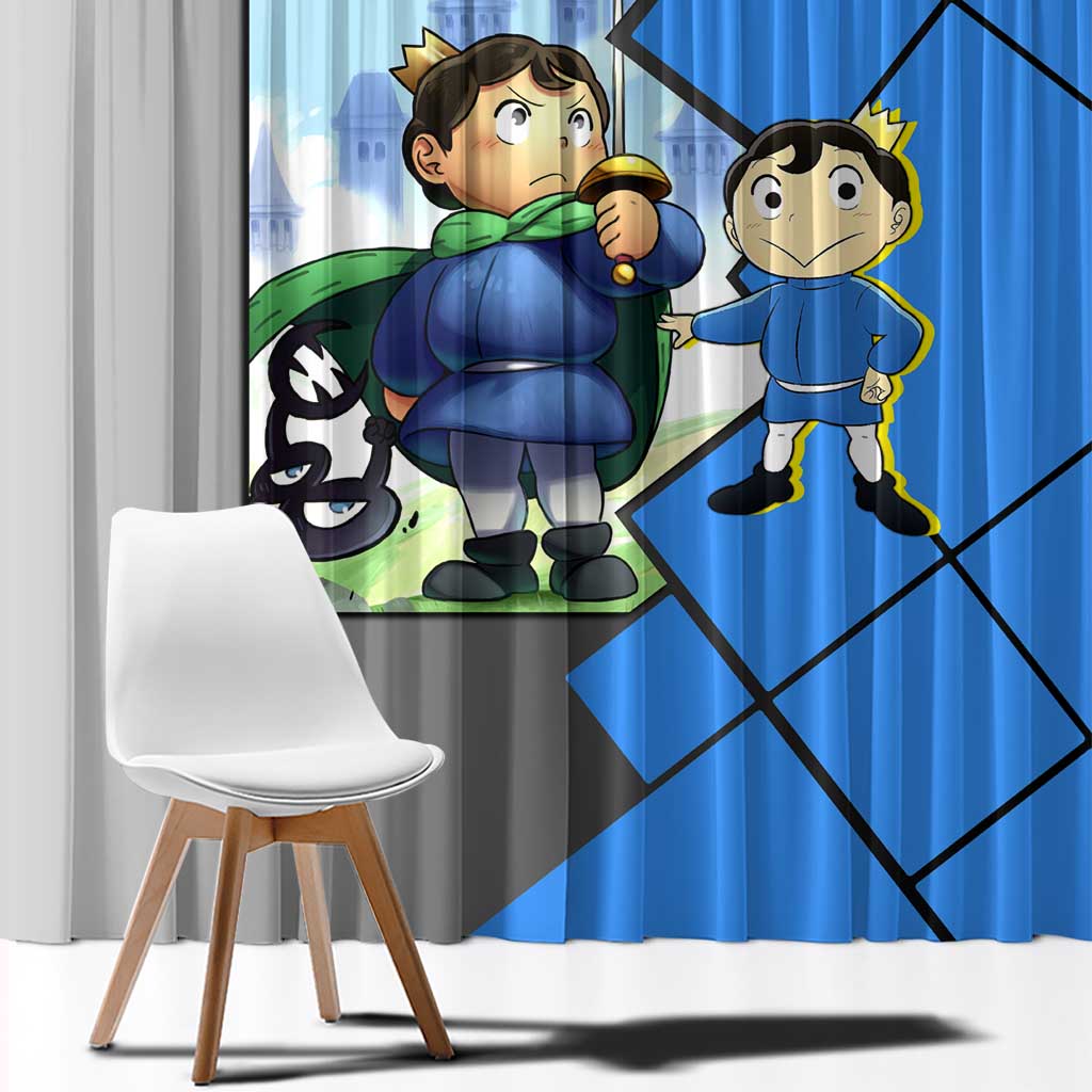 Boji San Ranking of Kings Window Curtain with Brave Hero Pose and Courageous Adventure Design - The Mazicc