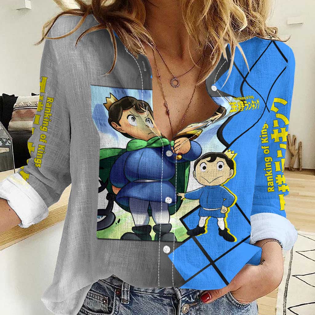 Boji San Ranking of Kings Women Casual Shirt with Brave Hero Pose and Courageous Adventure Design - The Mazicc