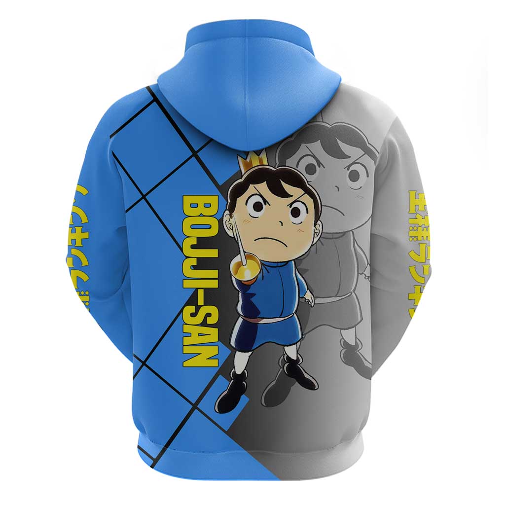 Boji San Ranking of Kings Zip Hoodie with Brave Hero Pose and Courageous Adventure Design - The Mazicc