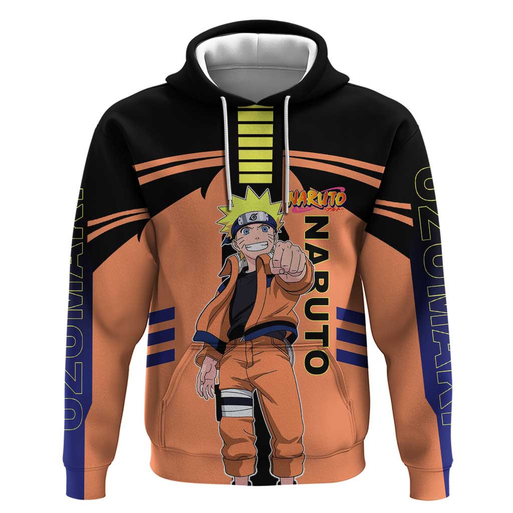 Naruto Uzumaki Naruto Hoodie with Sage Mode and Rasengan Ninja Action Design - The Mazicc