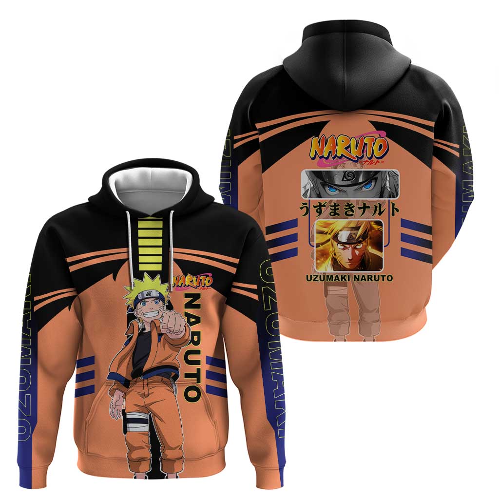 Naruto Uzumaki Naruto Hoodie with Sage Mode and Rasengan Ninja Action Design - The Mazicc