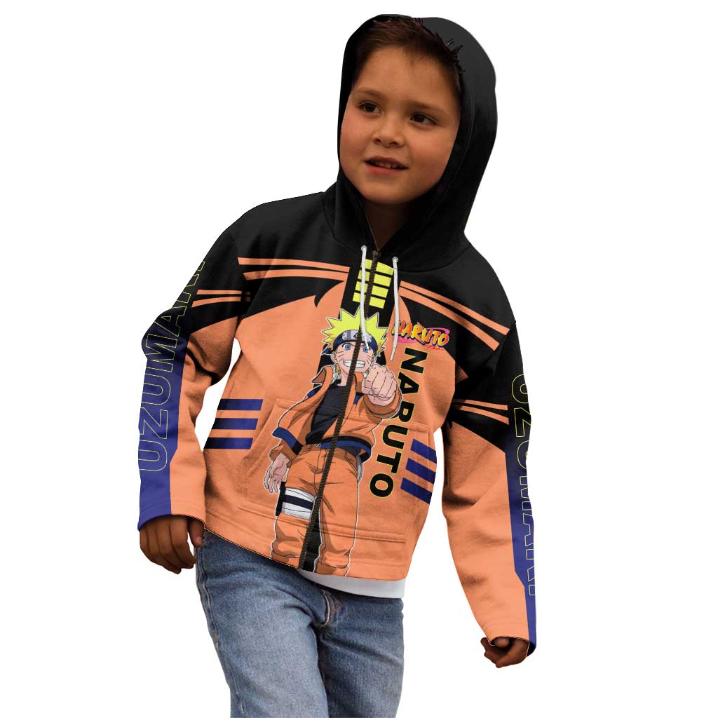 Naruto Uzumaki Naruto Kid Hoodie with Sage Mode and Rasengan Ninja Action Design - The Mazicc