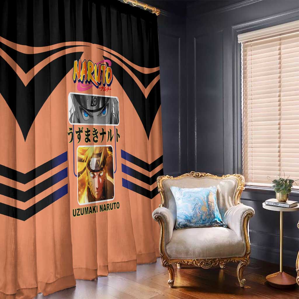 Naruto Uzumaki Naruto Window Curtain with Sage Mode and Rasengan Ninja Action Design - The Mazicc