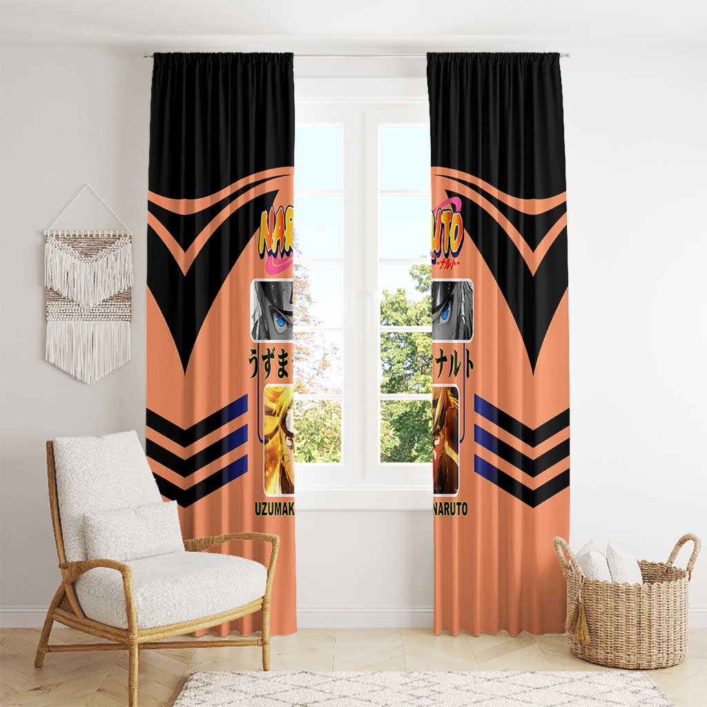 Naruto Uzumaki Naruto Window Curtain with Sage Mode and Rasengan Ninja Action Design - The Mazicc