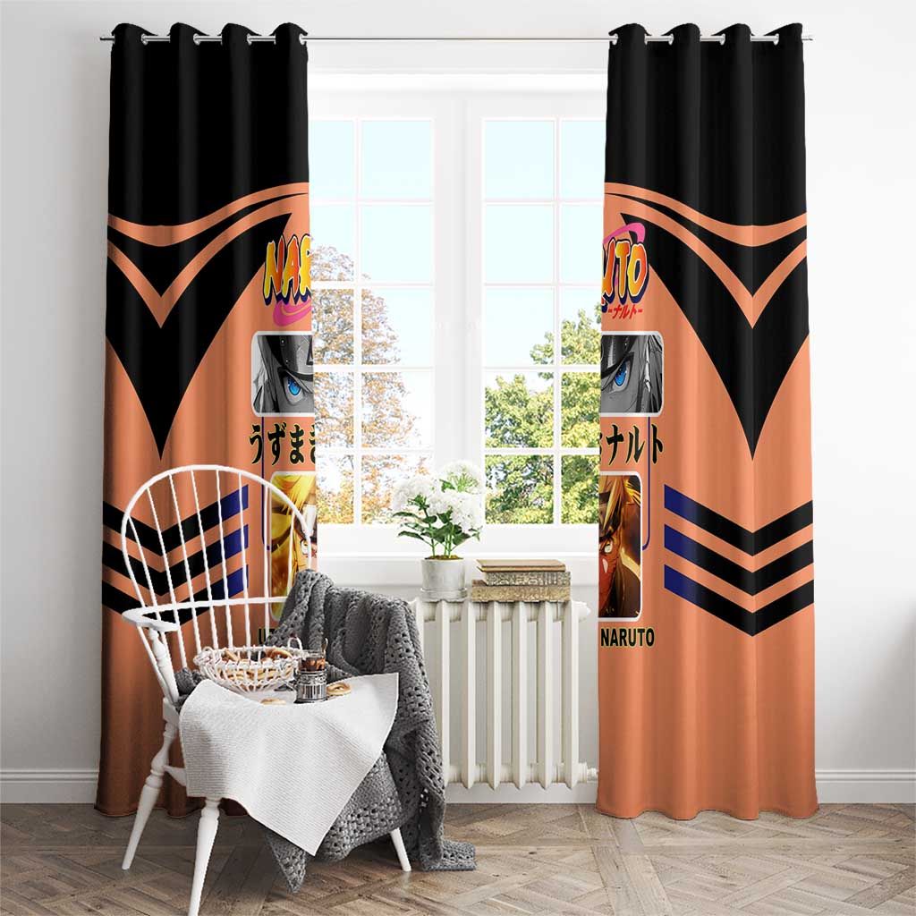 Naruto Uzumaki Naruto Window Curtain with Sage Mode and Rasengan Ninja Action Design - The Mazicc