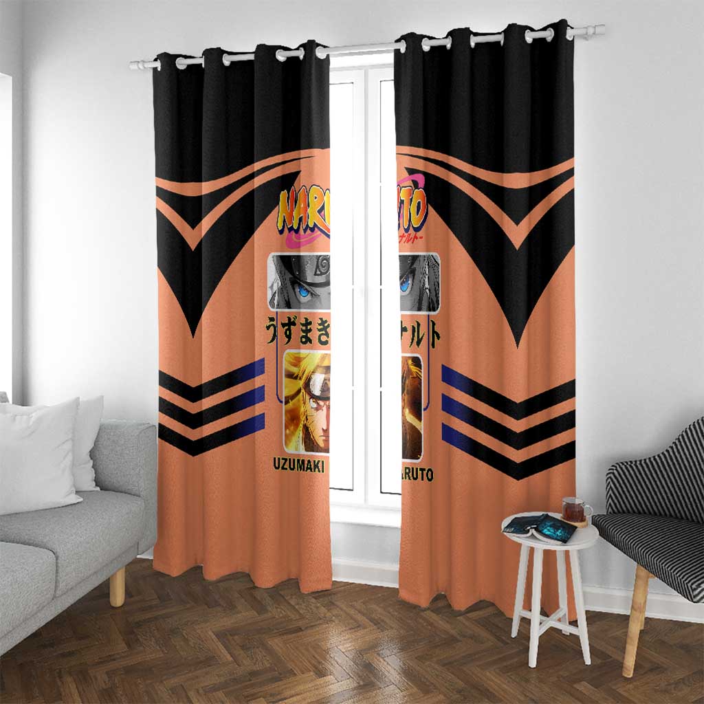 Naruto Uzumaki Naruto Window Curtain with Sage Mode and Rasengan Ninja Action Design - The Mazicc