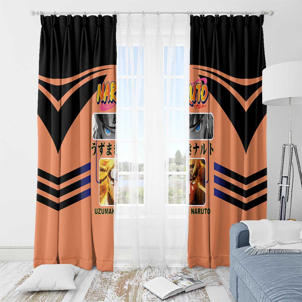 Naruto Uzumaki Naruto Window Curtain with Sage Mode and Rasengan Ninja Action Design - The Mazicc