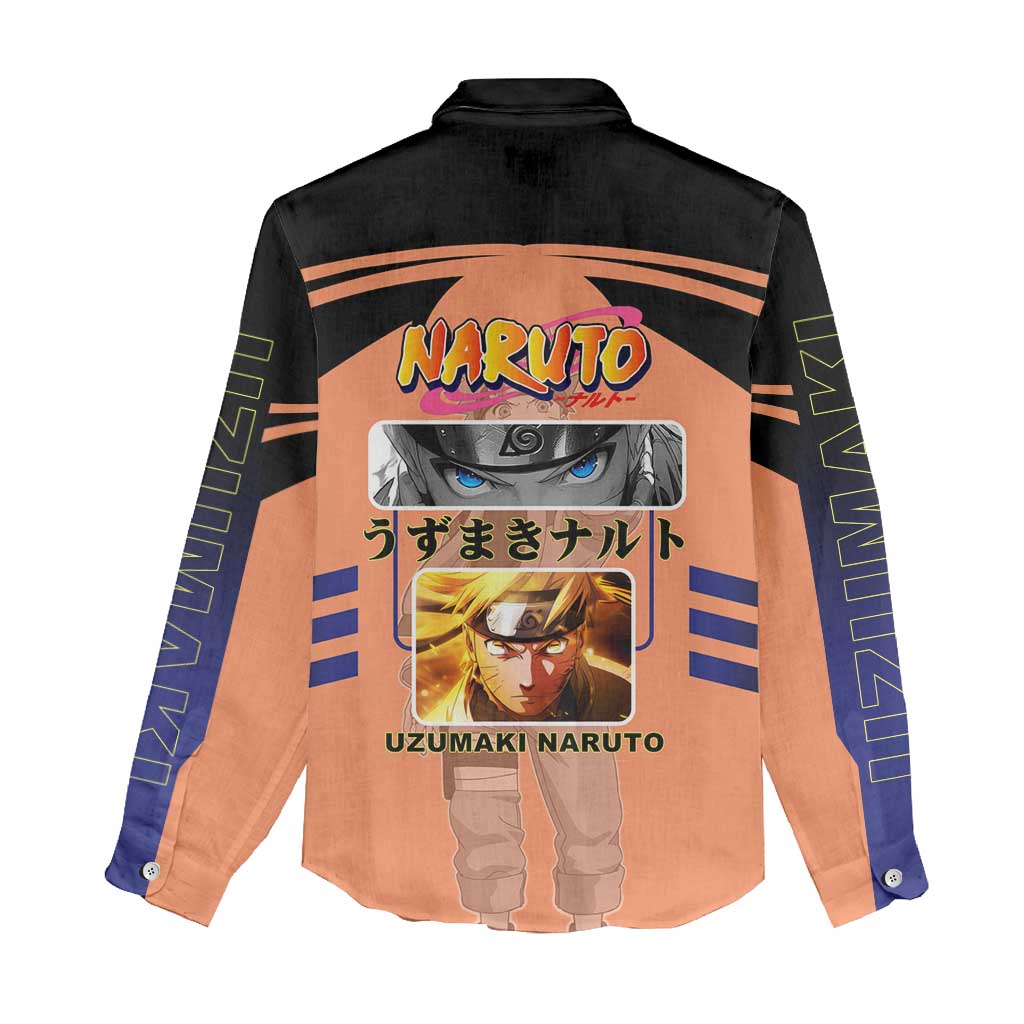 Naruto Uzumaki Naruto Women Casual Shirt with Sage Mode and Rasengan Ninja Action Design - The Mazicc