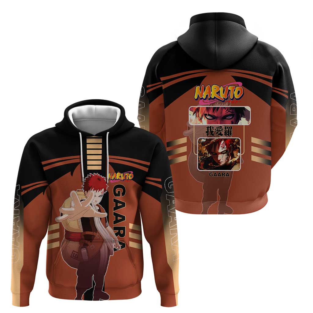Gaara Naruto Hoodie with Sand Manipulation and Desert Ninja Design - The Mazicc