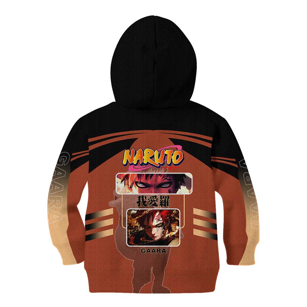 Gaara Naruto Kid Hoodie with Sand Manipulation and Desert Ninja Design - The Mazicc