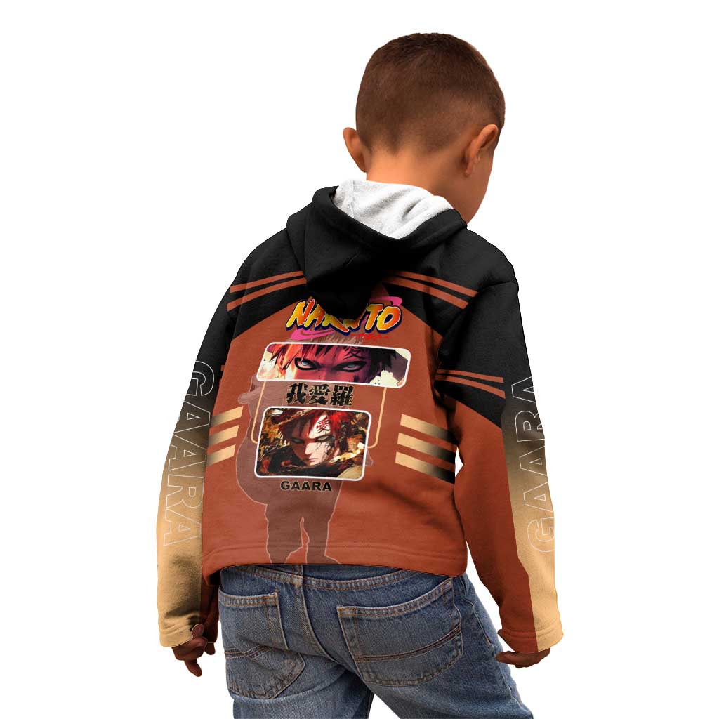 Gaara Naruto Kid Hoodie with Sand Manipulation and Desert Ninja Design - The Mazicc