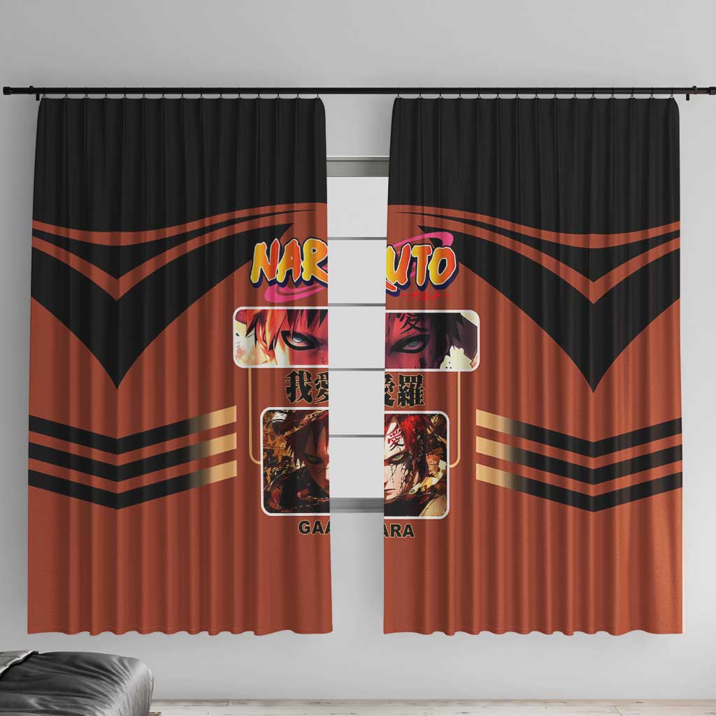 Gaara Naruto Window Curtain with Sand Manipulation and Desert Ninja Design - The Mazicc