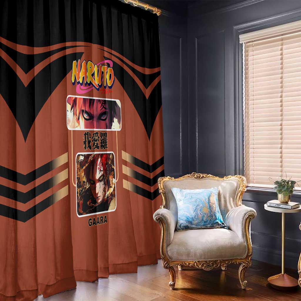 Gaara Naruto Window Curtain with Sand Manipulation and Desert Ninja Design - The Mazicc