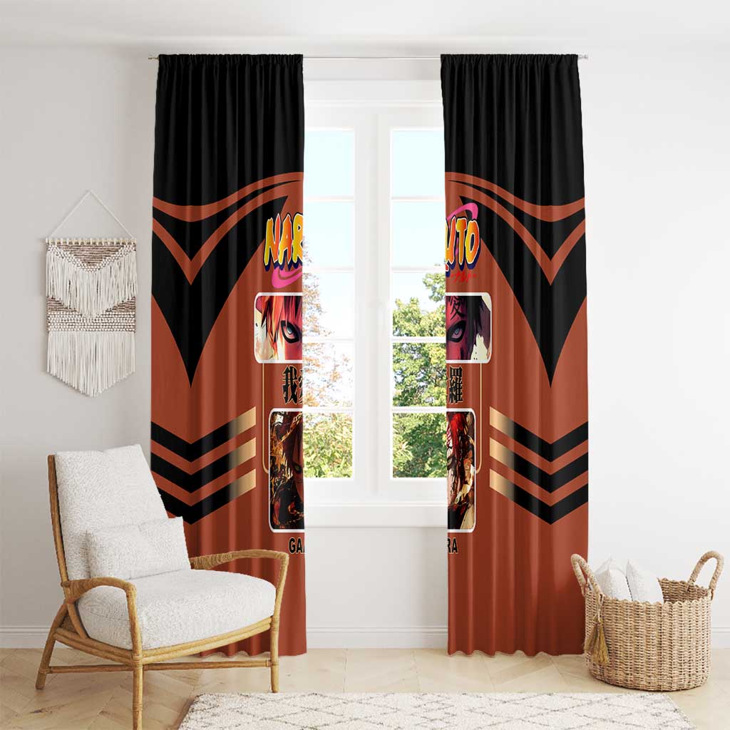 Gaara Naruto Window Curtain with Sand Manipulation and Desert Ninja Design - The Mazicc