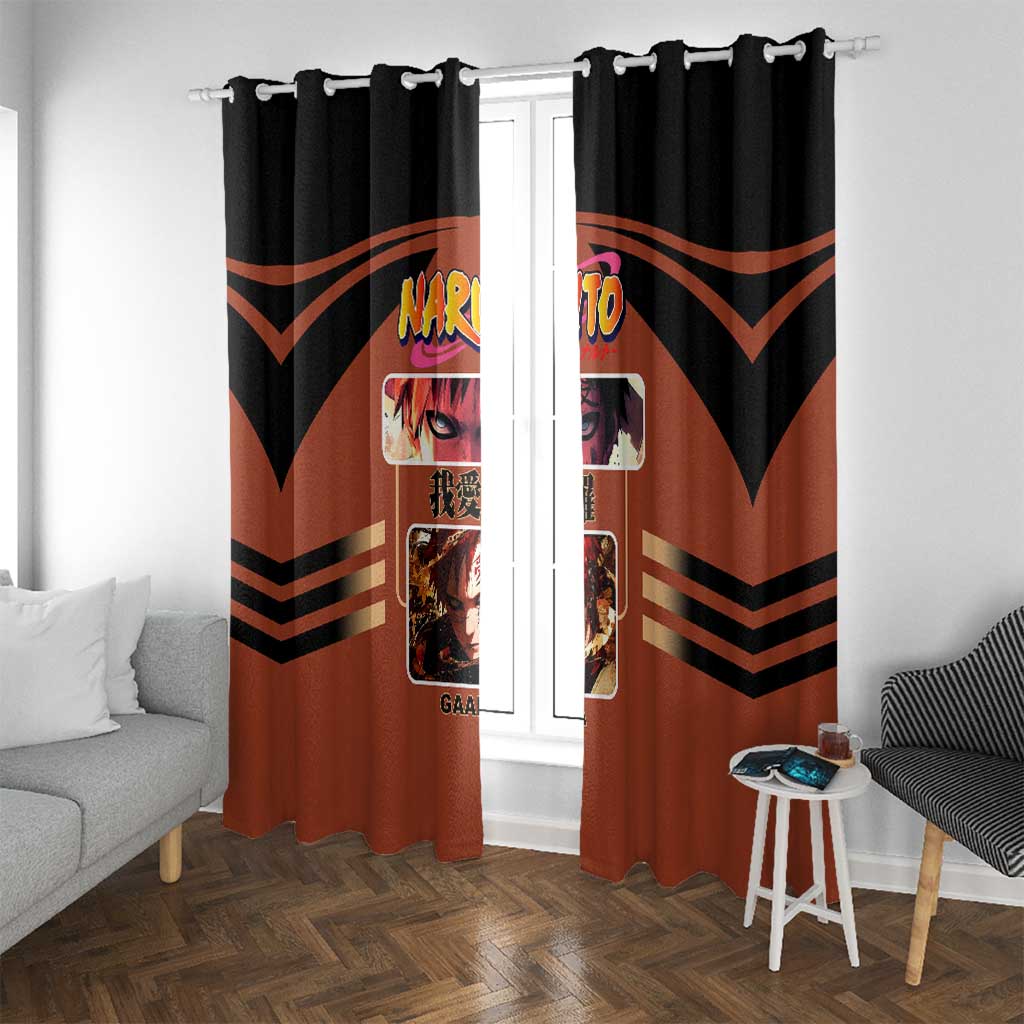 Gaara Naruto Window Curtain with Sand Manipulation and Desert Ninja Design - The Mazicc