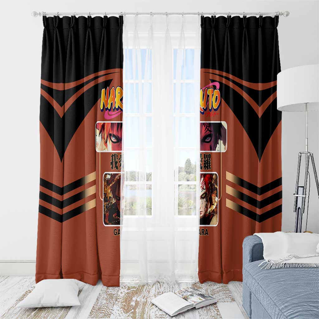 Gaara Naruto Window Curtain with Sand Manipulation and Desert Ninja Design - The Mazicc