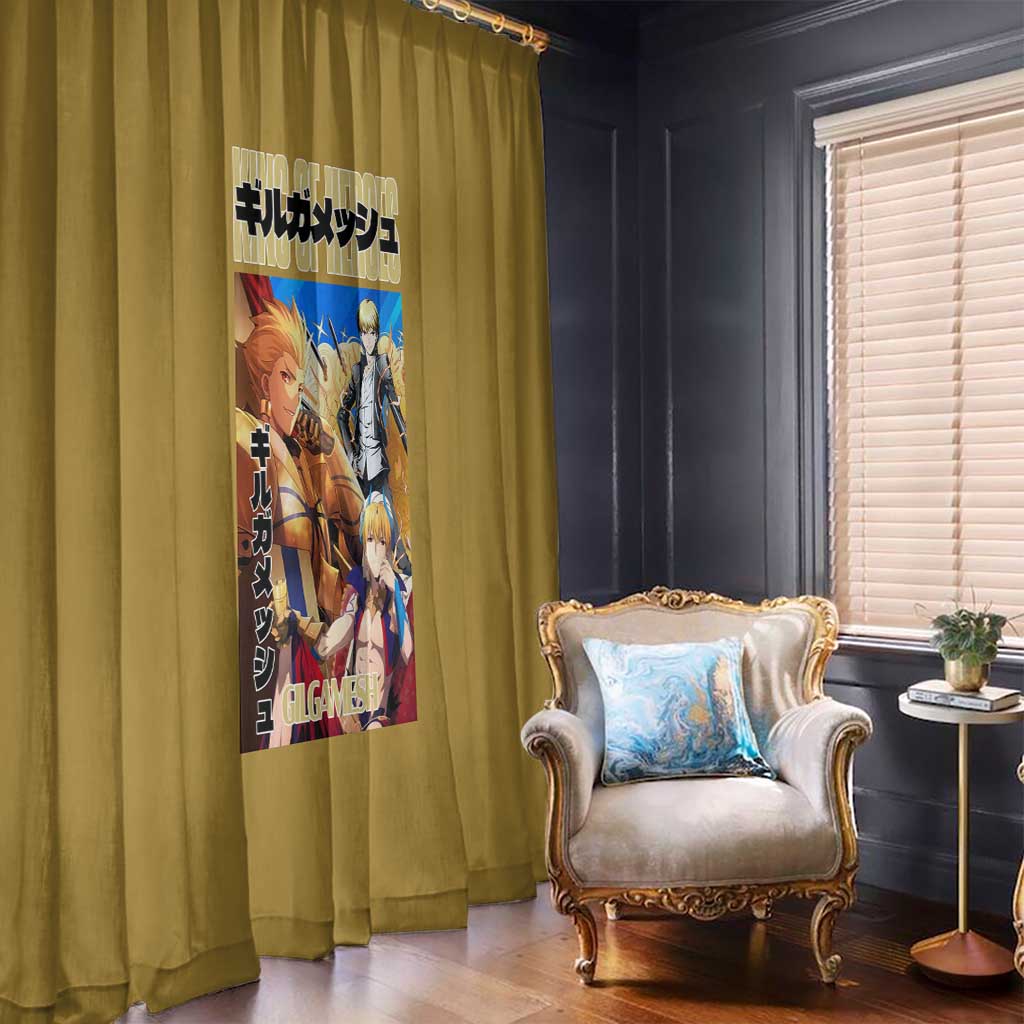 Gilgamesh Fate Series Window Curtain Anime Style