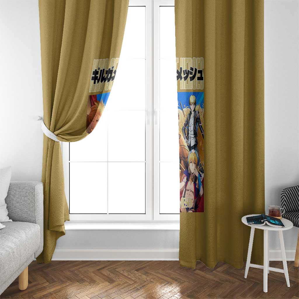 Gilgamesh Fate Series Window Curtain Anime Style
