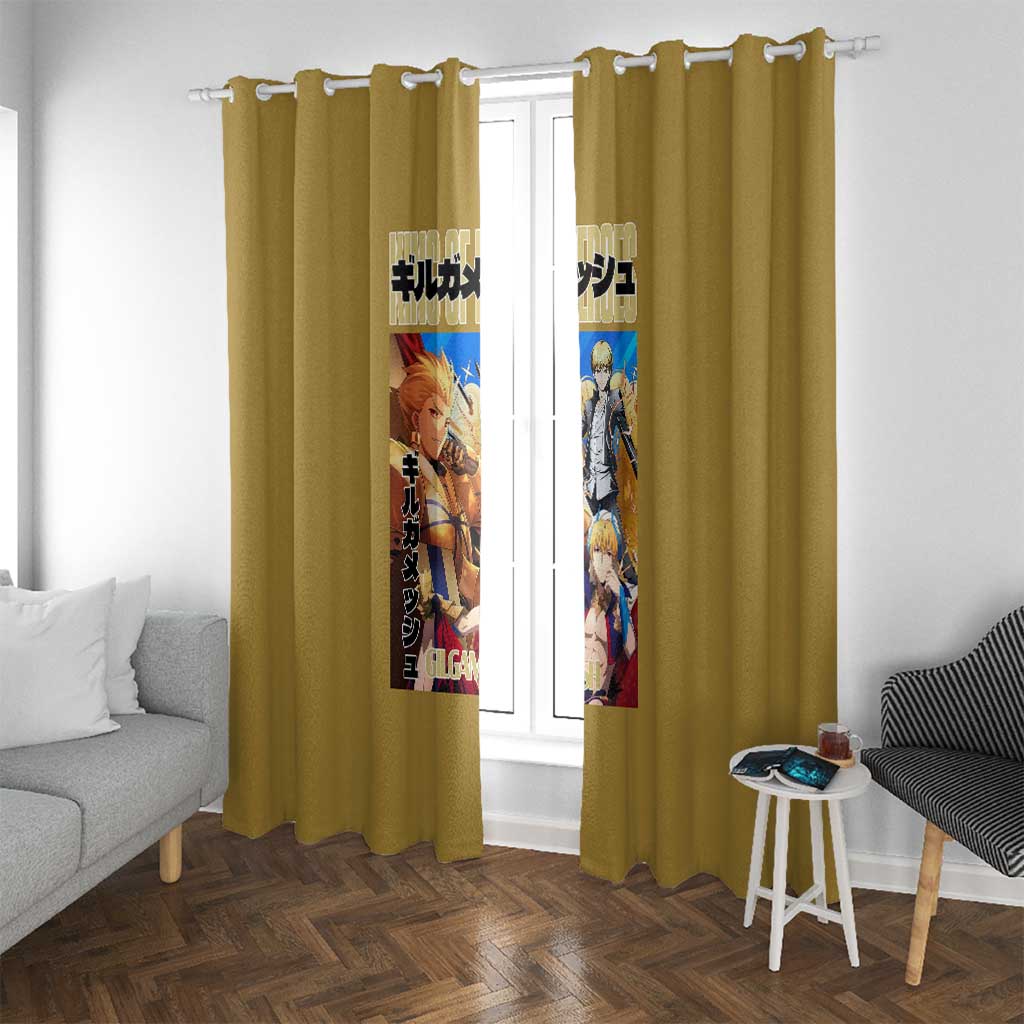 Gilgamesh Fate Series Window Curtain Anime Style