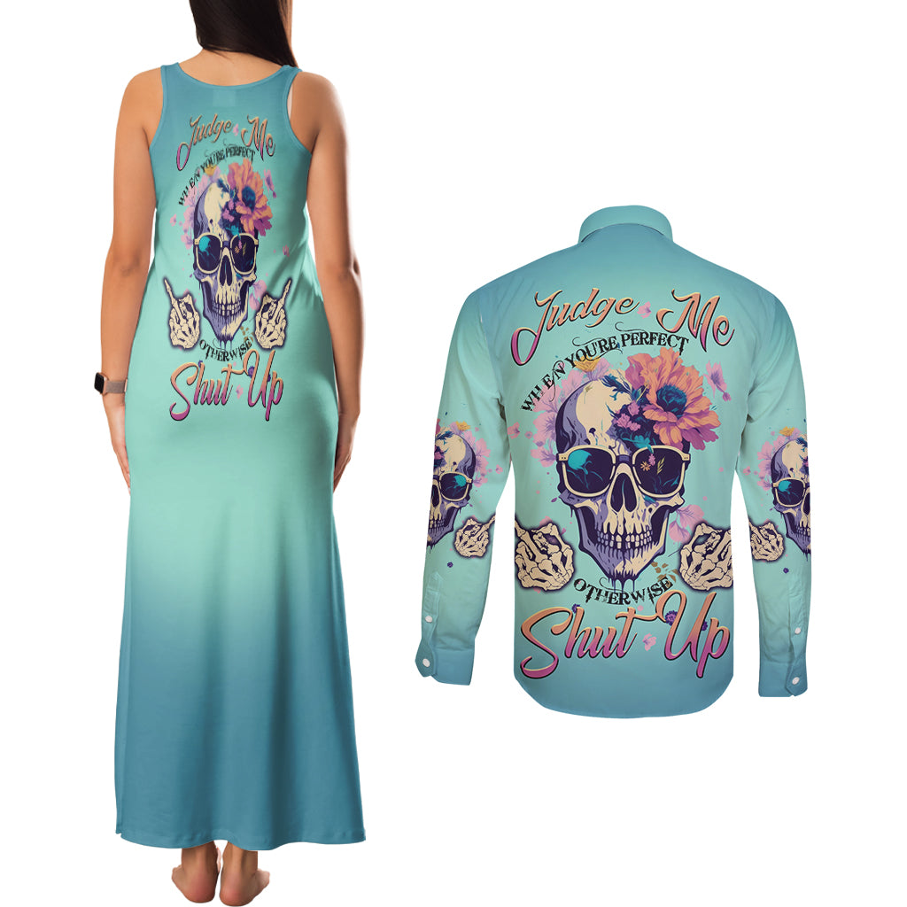 judge-me-when-youre-perfect-couples-matching-tank-maxi-dress-and-long-sleeve-button-shirt