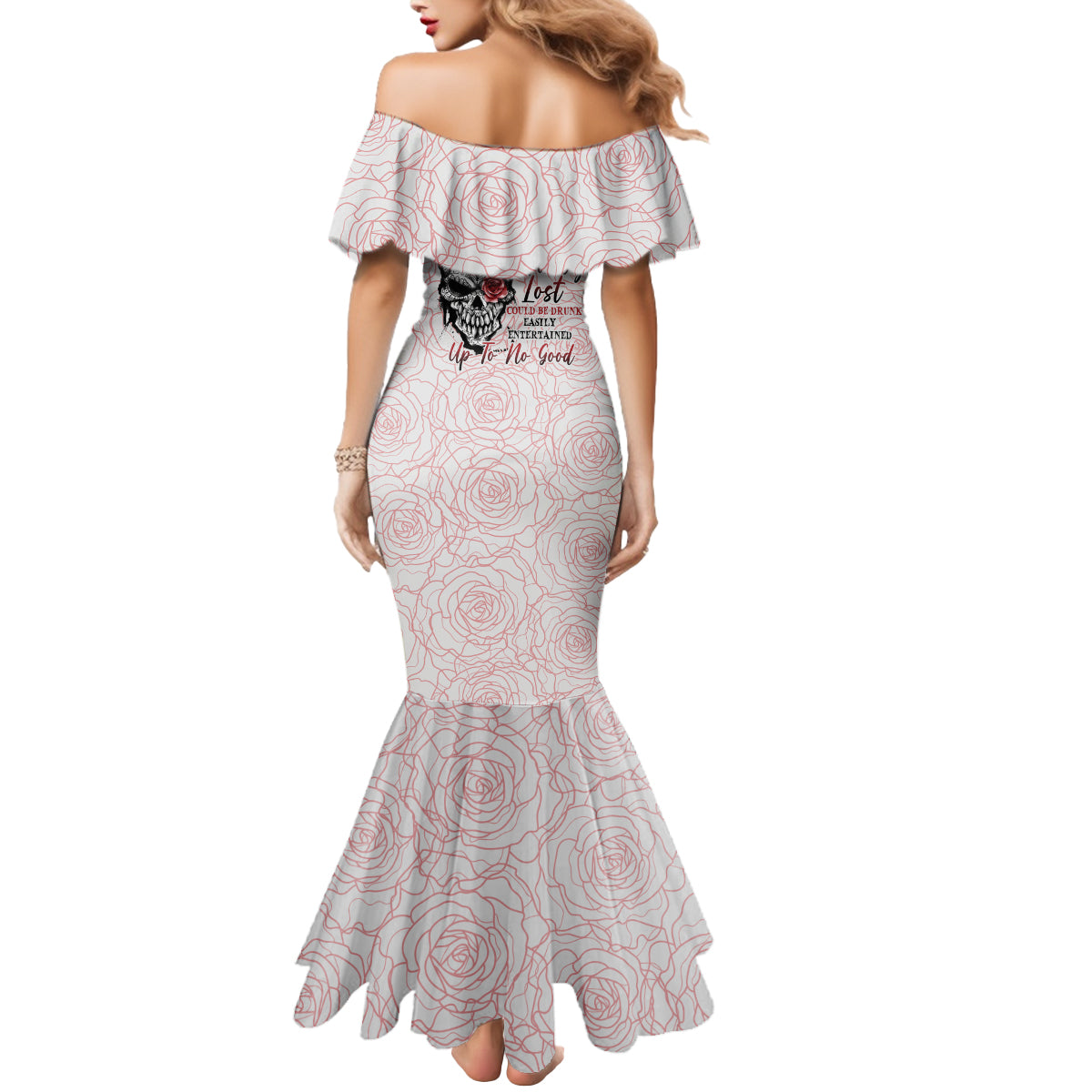 warning-kinda-crazy-tattooed-girl-rose-mermaid-dress