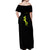 Maine Cyberpunk Off Shoulder Maxi Dress