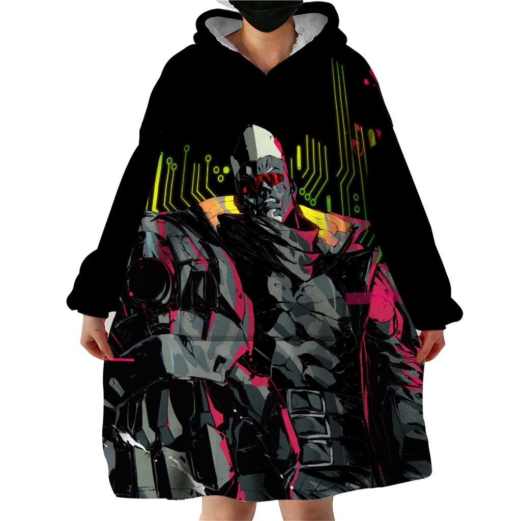 Maine Cyberpunk Wearable Blanket Hoodie