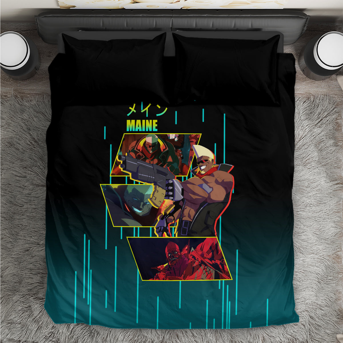 Cyberpunk Maine Bedding Set