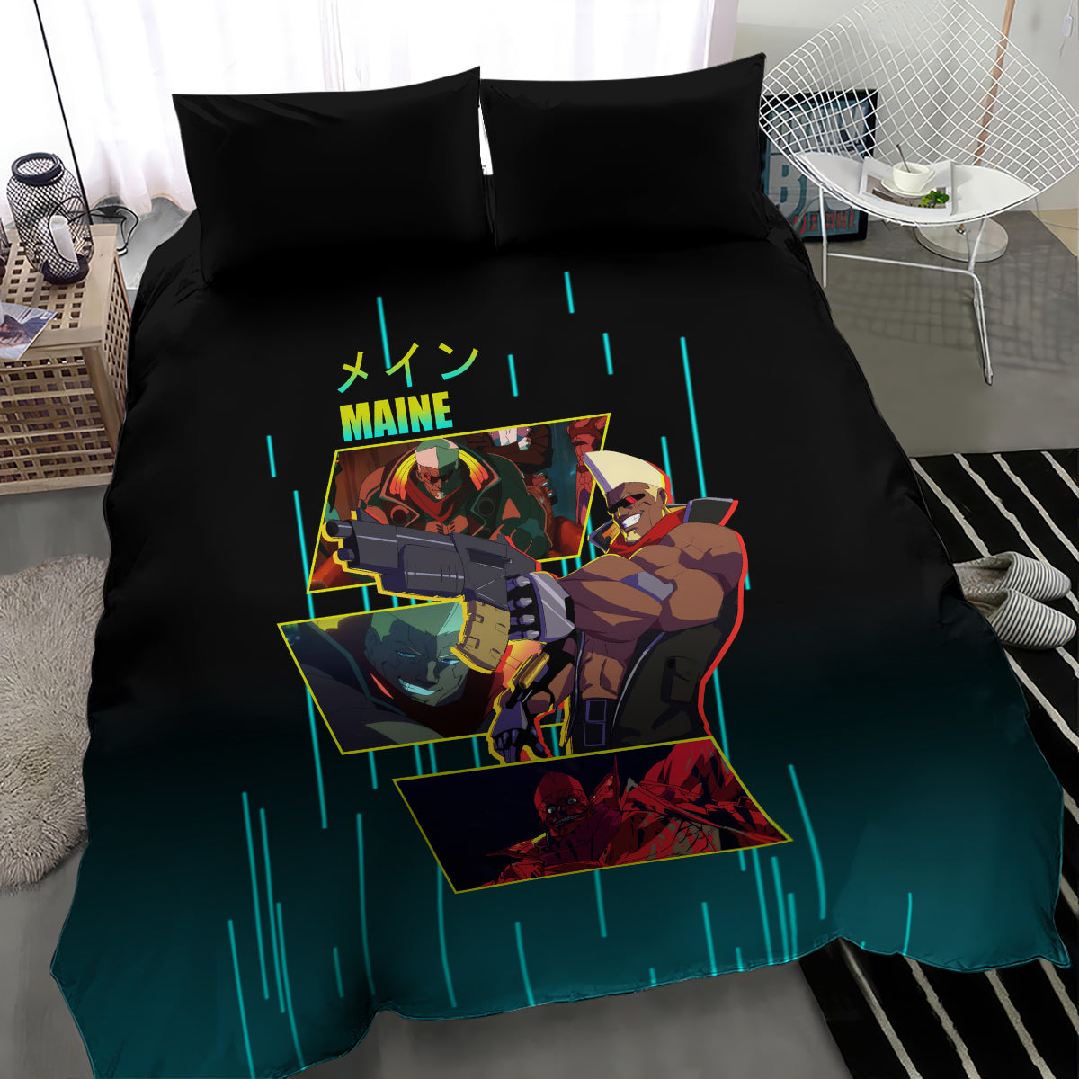 Cyberpunk Maine Bedding Set