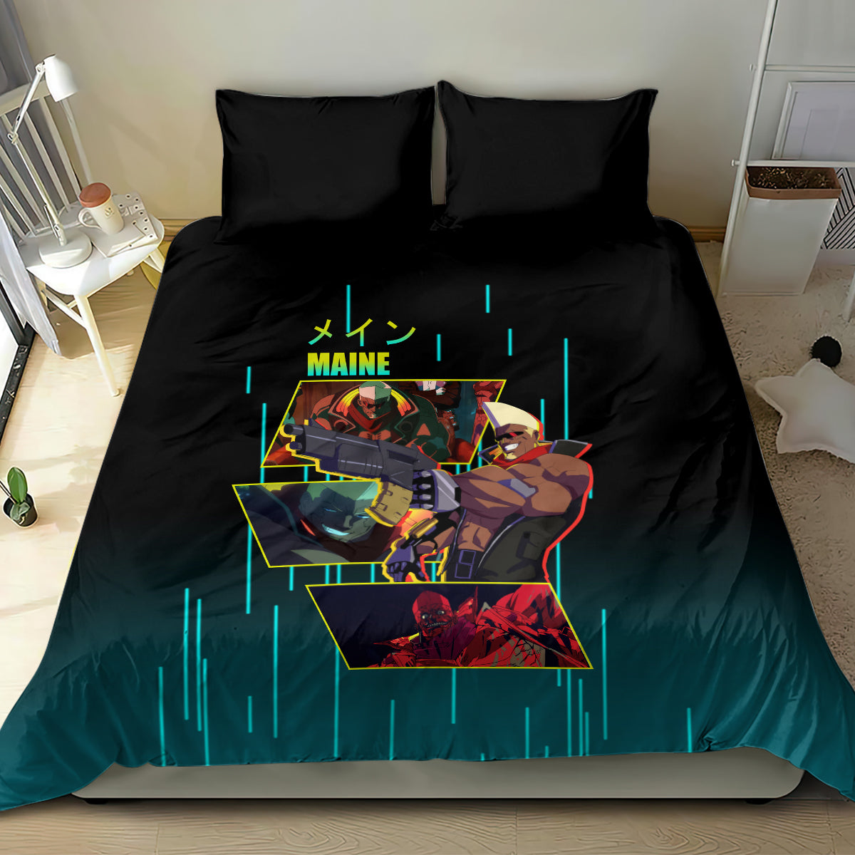 Cyberpunk Maine Bedding Set