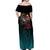 Cyberpunk Maine Off Shoulder Maxi Dress