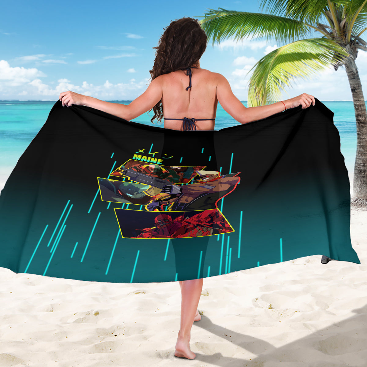 Cyberpunk Maine Sarong
