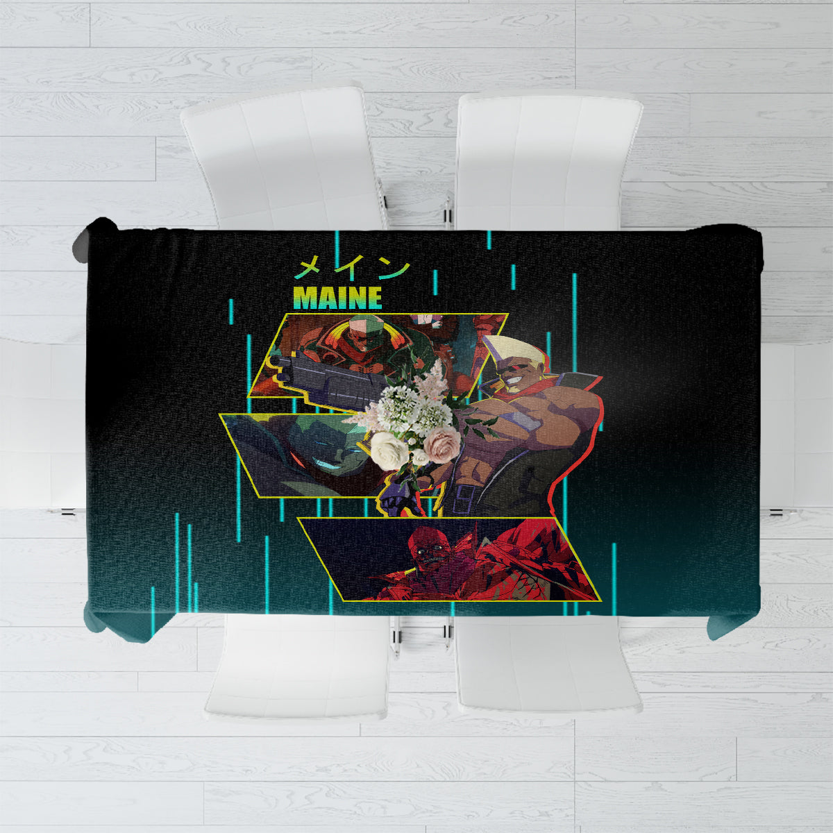 Cyberpunk Maine Tablecloth