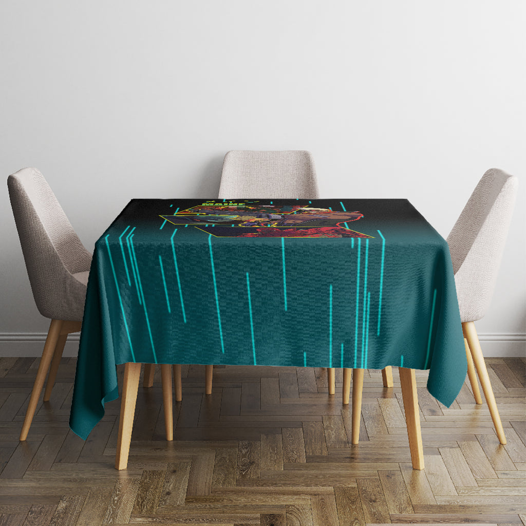 Cyberpunk Maine Tablecloth