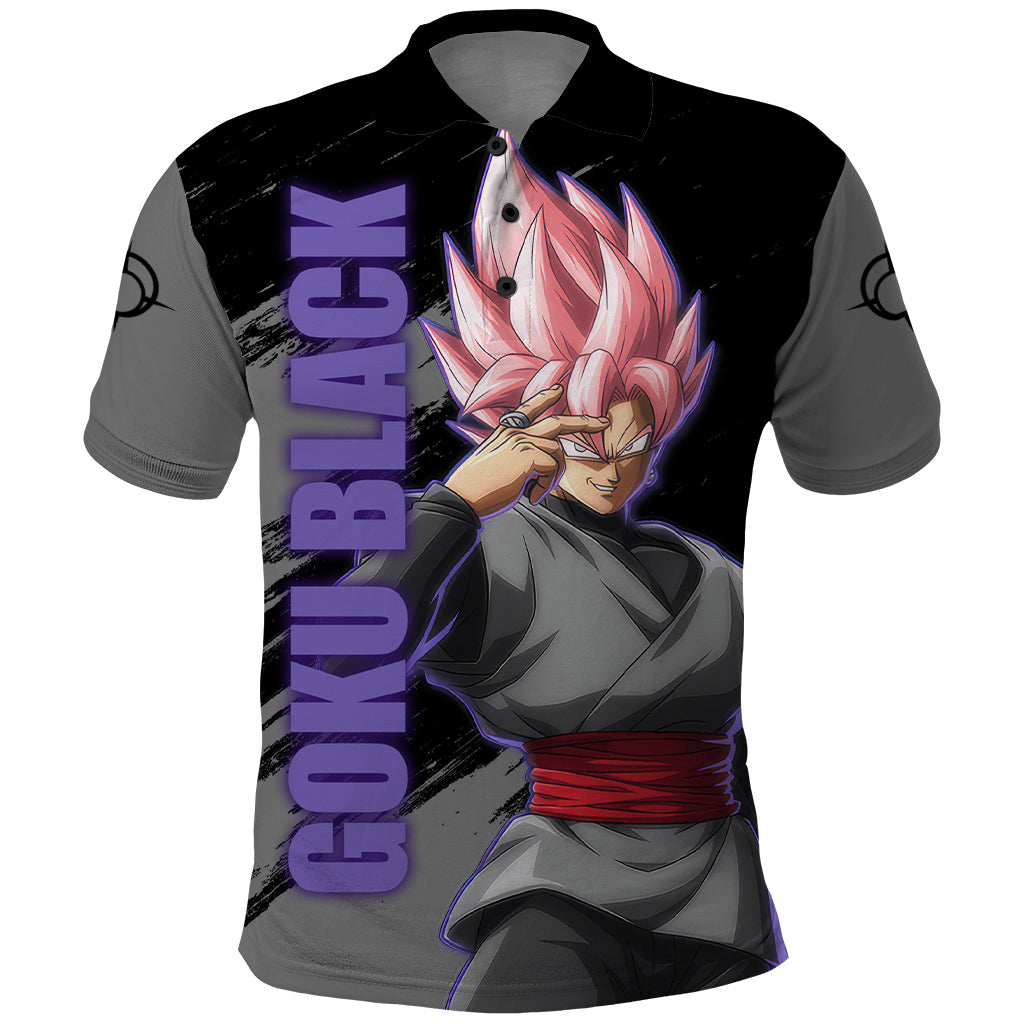 Goku Black Rose Polo Shirt