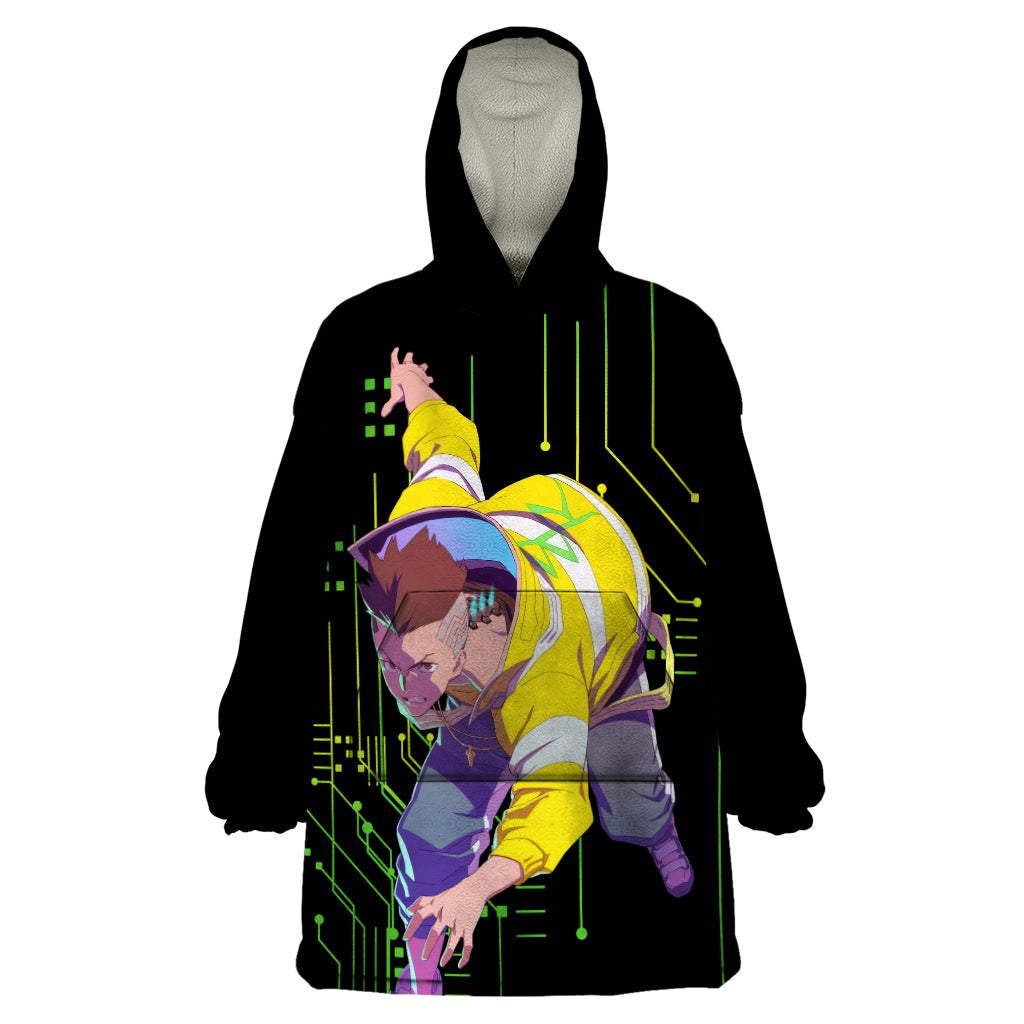 Cyberpunk David Martinez Wearable Blanket Hoodie